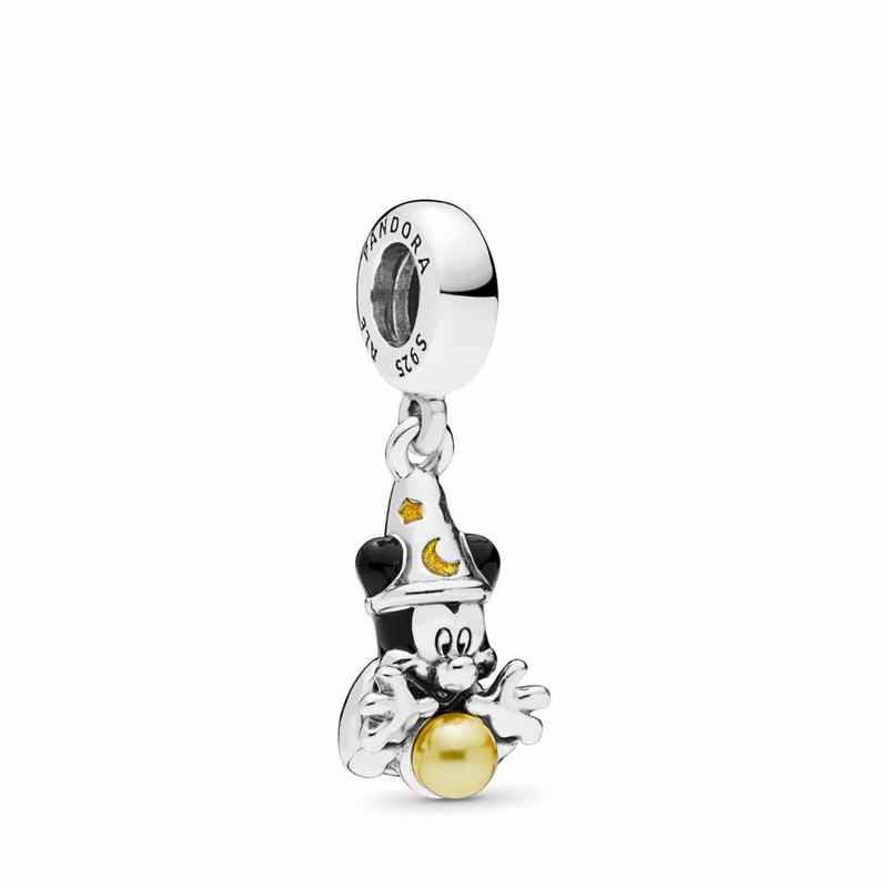 Pandora Disney Sorcerer Mickey Dangle Charm Sale NZ, Sterling Silver (426108-PSZ)